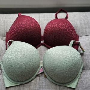 NWT Victoria's Secret Pink bras 34DD